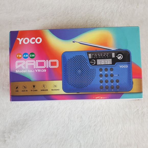 YOCO Portable FM AM SW Radio Model no: Yr139 Color Black - Picture 3 of 6
